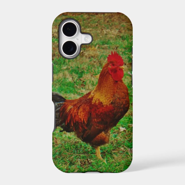 Rooster Facing right Iphone Case (Back)
