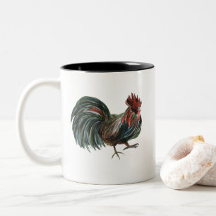 Rooster Farm Illustration Mug
