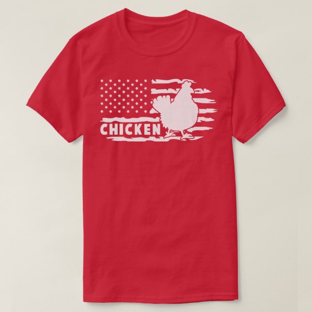 Rooster Farmer Hen Chick Chickens Heart Love Lifec T-Shirt (Design Front)