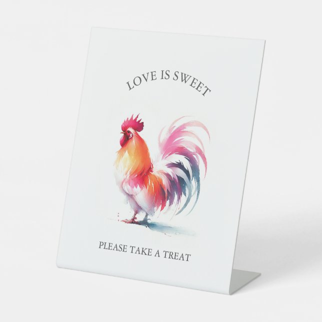 Rooster Favor Sign (Front)