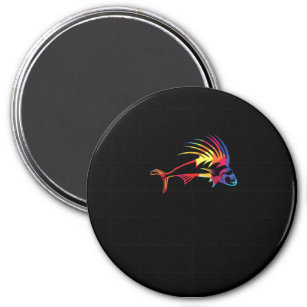 Rooster Fish Fishing Lover Magnet