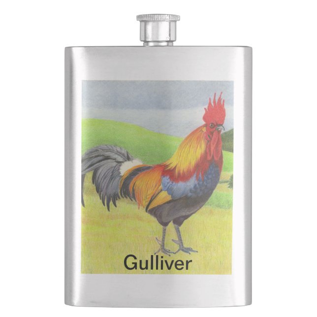 Rooster Flask (Front)