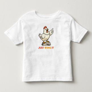 Rooster funny chicken animal toddler t-shirt