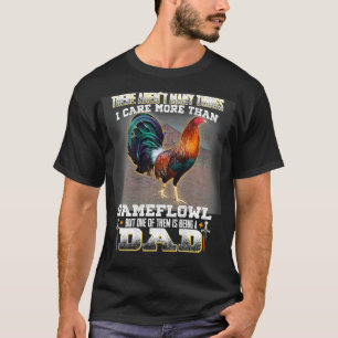 Rooster Gamefowl Dad T-Shirt