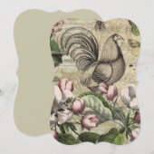 Rooster Garden Flower Butterfly Art (Front/Back)