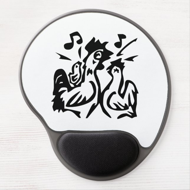 Rooster Gel Mouse Pad (Front)