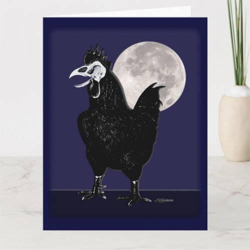 Rooster Ghost Card