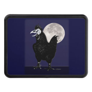 Rooster Ghost Hitch Cover