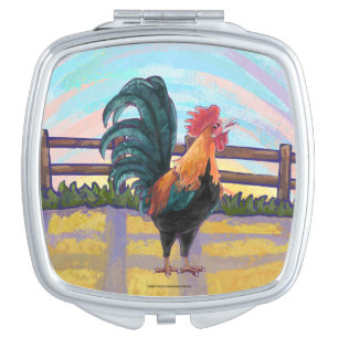 Rooster Gifts & Accessories Makeup Mirror