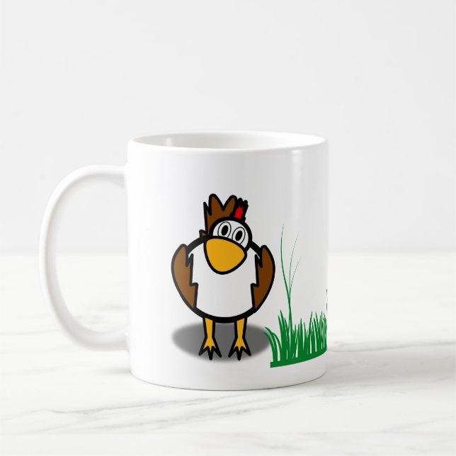 rooster hen mug (Left)