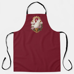 Rooster Heraldic Crest Apron