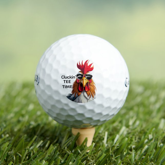 Rooster Humor Golf Chicken Pun  Callaway Supersoft Golf Balls (Insitu Tee)