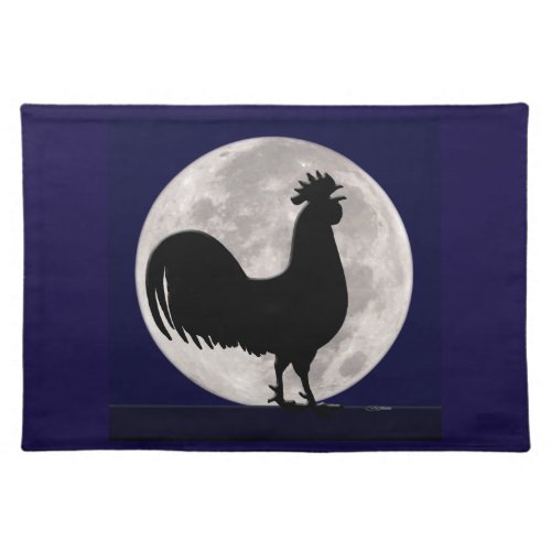 Rooster in the Moonlight Placemat