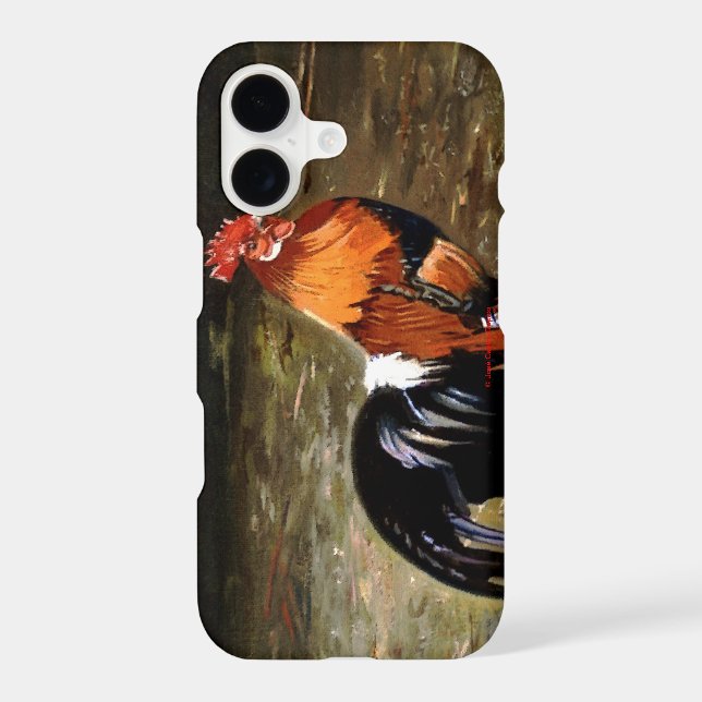 Rooster Iphone Case (Back)