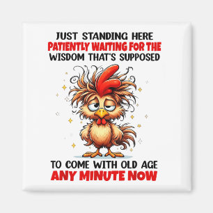 Rooster Just Standing Here Patiently Waiting For T Magnet