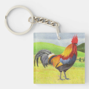 Rooster Keychain