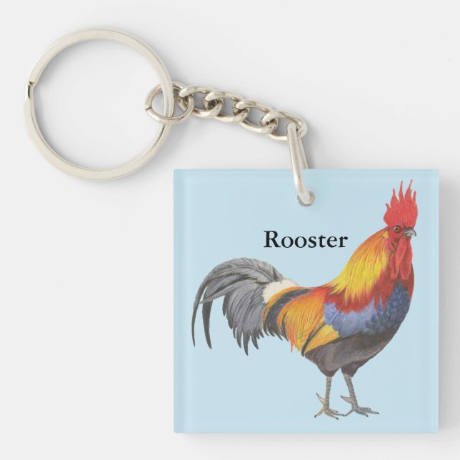 Rooster Keychain (Front)