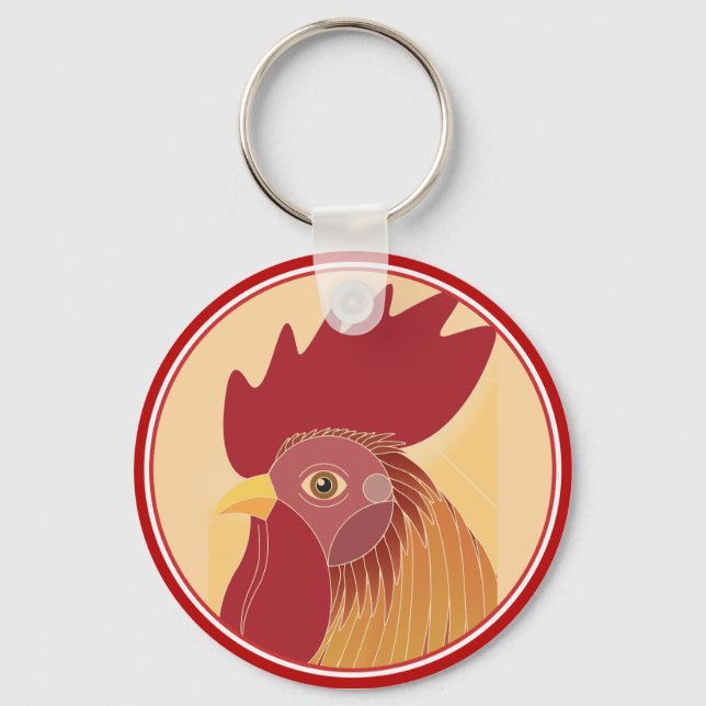 Rooster Keychain (Front)