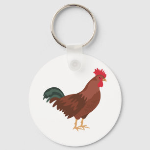 Rooster Keychain