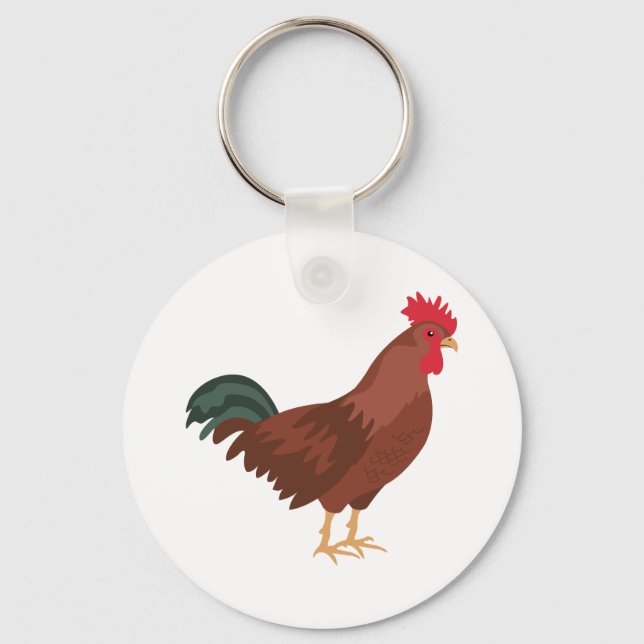 Rooster Keychain (Front)