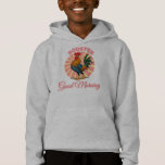 Rooster Kids Hoodies Morning Grey Boys Pullover