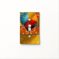 Rooster Kitchen Light Switch Plate