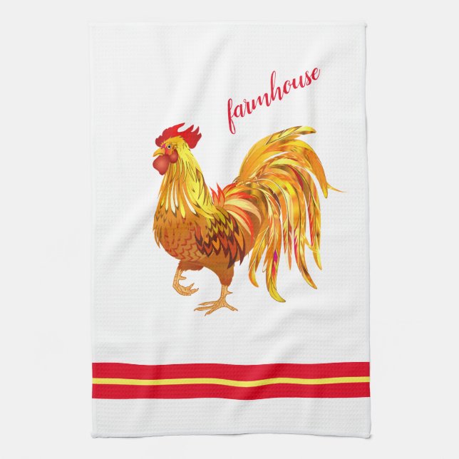 Rooster Kitchen Towel (Vertical)