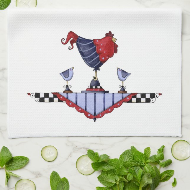 Rooster - Kitchen Towel (Folded)