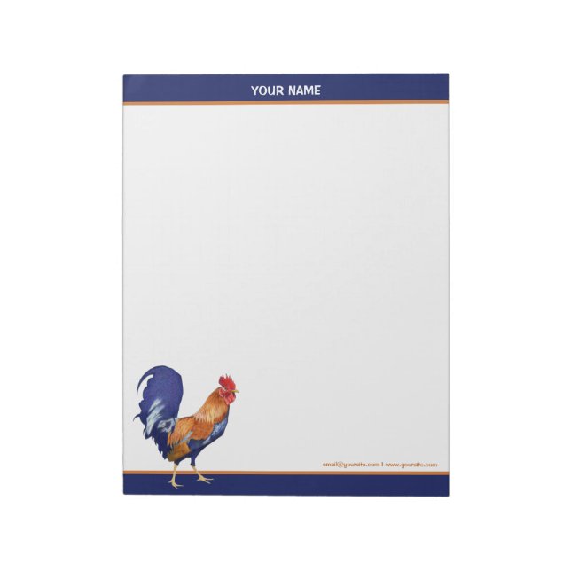 Rooster Large Notepad (Rotated)
