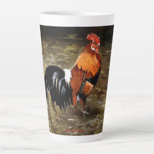 Rooster Latte Mug