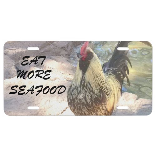 Rooster License Plate