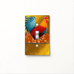 Rooster Light Switch Plate