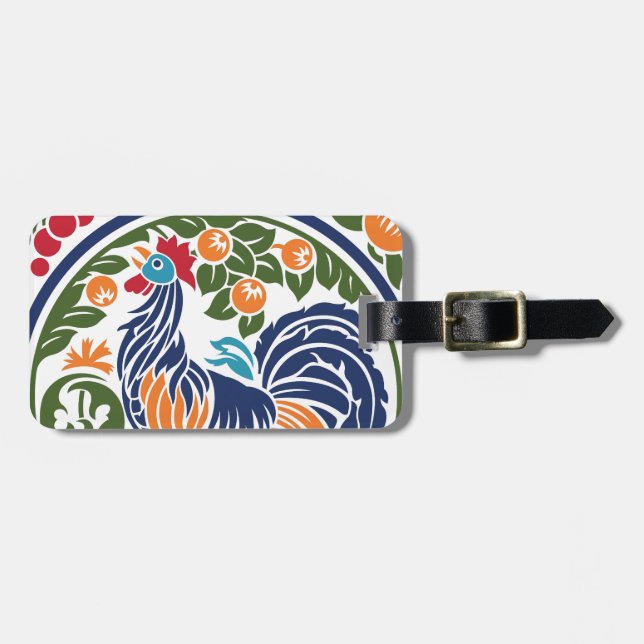 Rooster Luggage Tag (Front Horizontal)