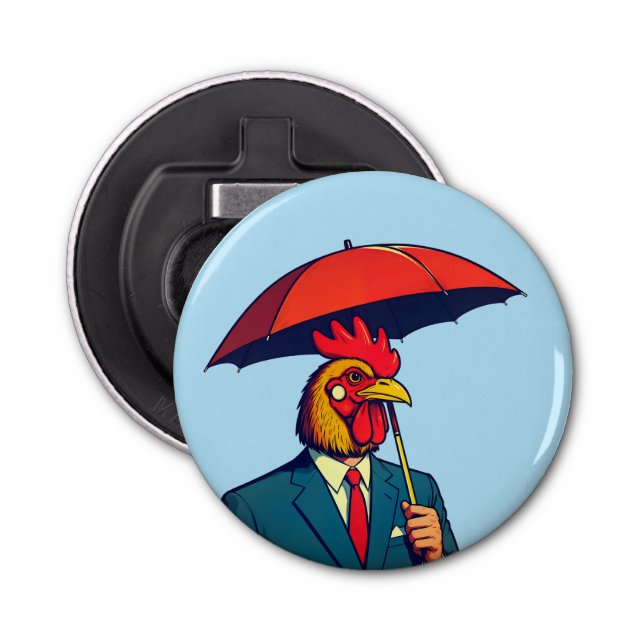 Rooster man bottle opener (Front)