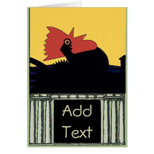 Rooster Morning Call Cards (Front)