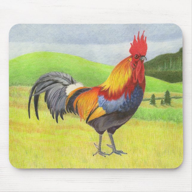 Rooster Mouse Pad (Front)