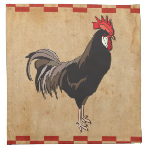 Rooster Napkin