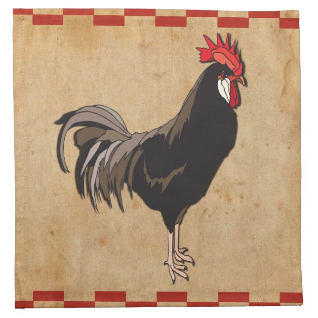 Rooster Napkin (Front)
