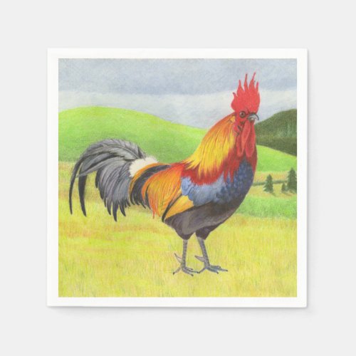 Rooster Napkins