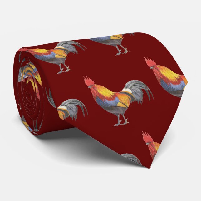 Rooster Neck Tie (Rolled)