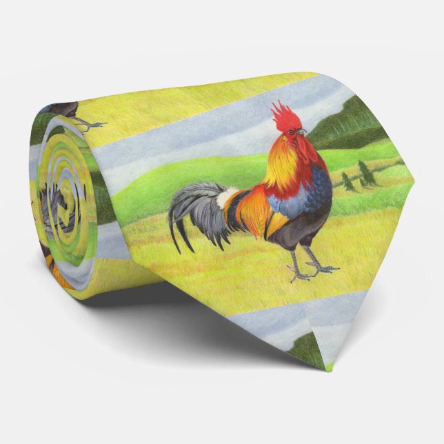 Rooster Neck Tie (Rolled)