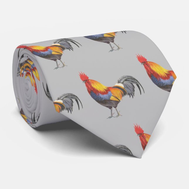 Rooster Neck Tie (Rolled)