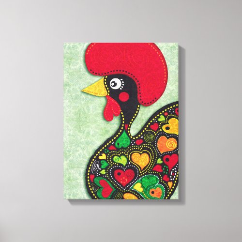 Rooster of Portugal Canvas Print
