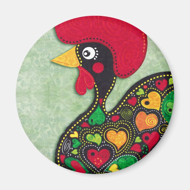 Rooster of Portugal Magnet (Front)