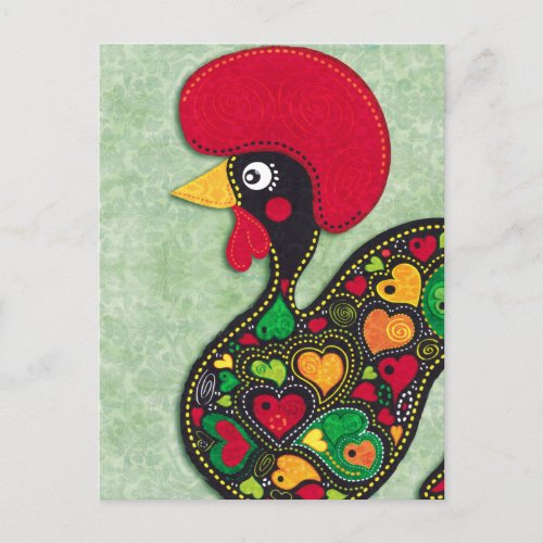 Rooster of Portugal Postcard
