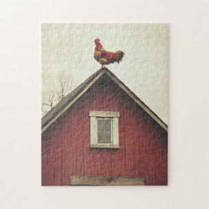 Rooster on the Roof Jigsaw Puzzle
