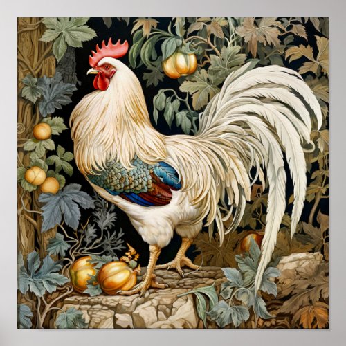 Rooster Painting  Poster