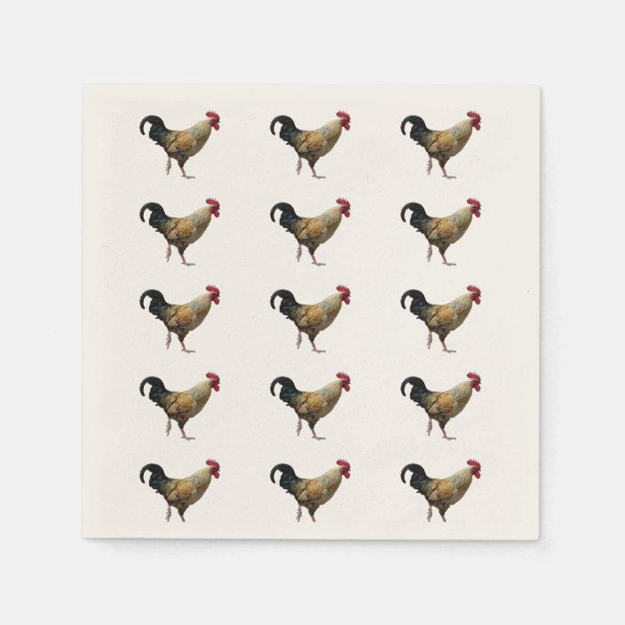 Rooster Paper Napkins | Zazzle.com