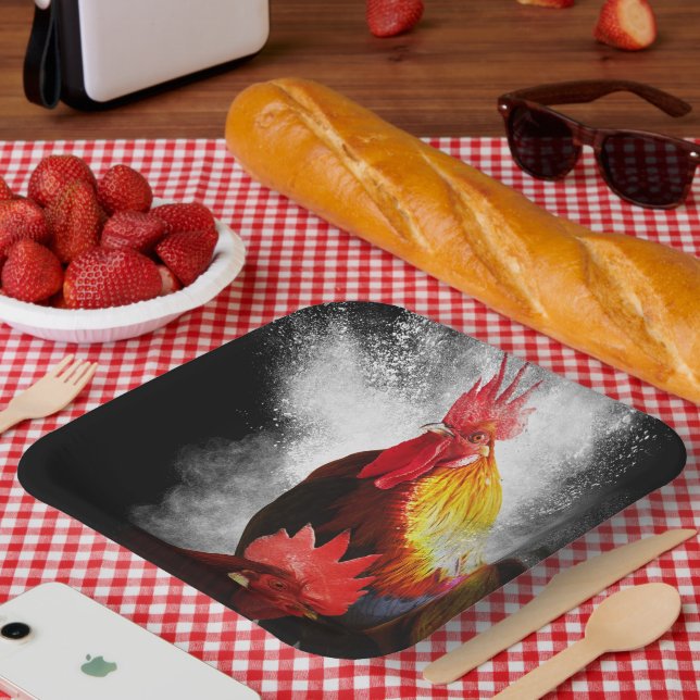 Rooster Paper Plates (Picnic)