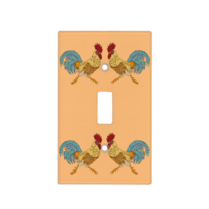 Rooster Party Light Switch Cover